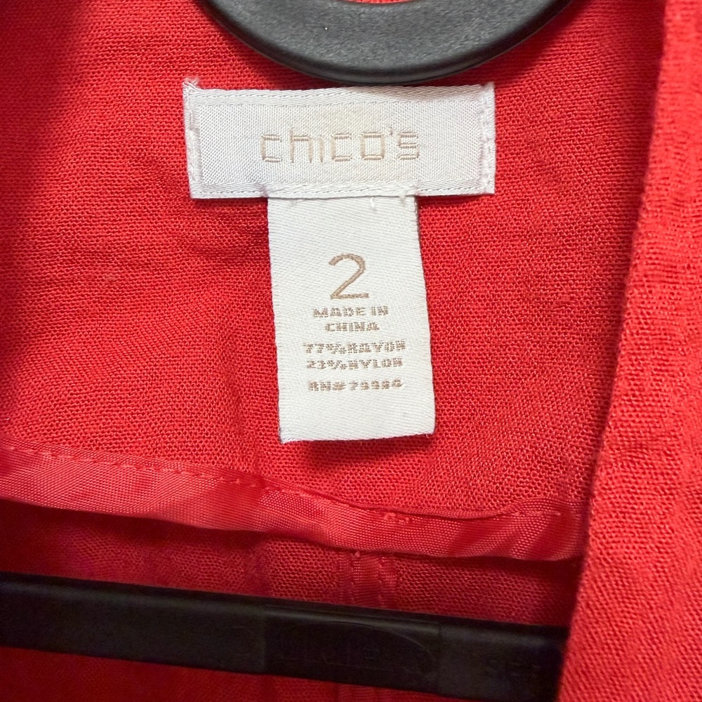 Chico's Vibrant Red Jacket